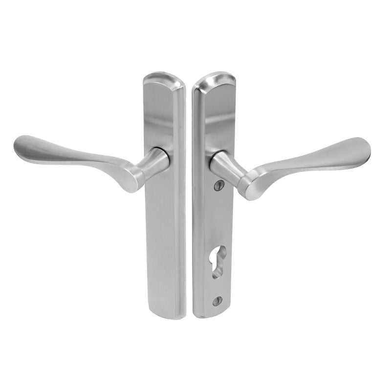 Regent Lever on 092 Backplate | Satin Stainless Steel